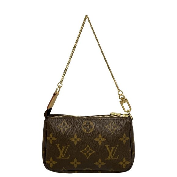 Auth LOUIS VUITTON Mini Pochette Accessoires M58009 Monogram DU0130 Handbag - Picture 2 of 14